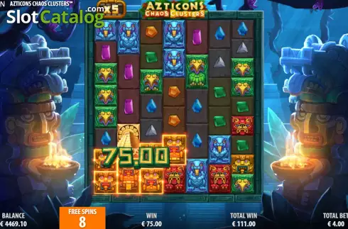 Скрин8. Azticons Chaos Clusters слот
