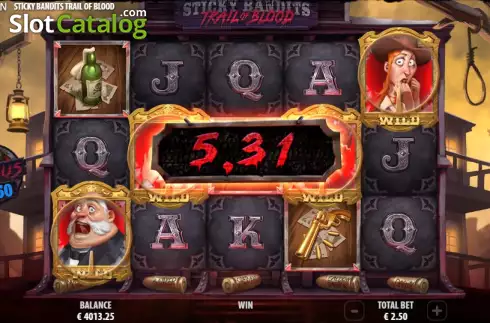 Скрин5. Sticky Bandits Trail of Blood слот