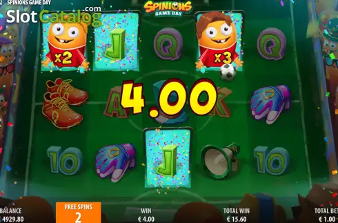Скрин9. Spinions Game Day слот