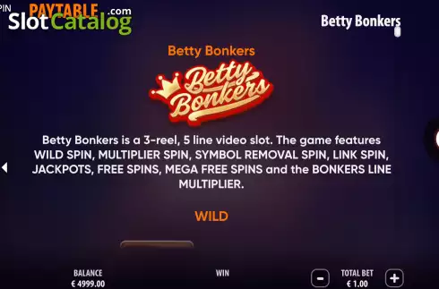 Скрин9. Betty Bonkers слот