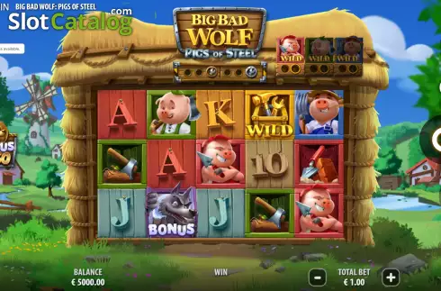 Скрин2. Big Bad Wolf: Pigs of Steel слот