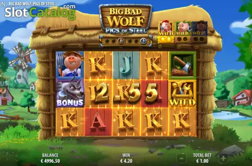 Скрин5. Big Bad Wolf: Pigs of Steel слот