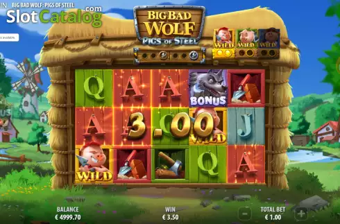 Скрин6. Big Bad Wolf: Pigs of Steel слот