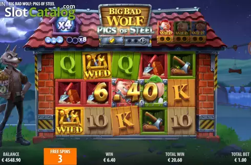 Скрин8. Big Bad Wolf: Pigs of Steel слот