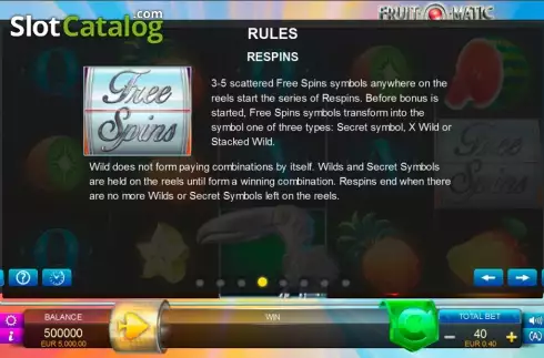 Скрин6. Fruit-O-Matic слот