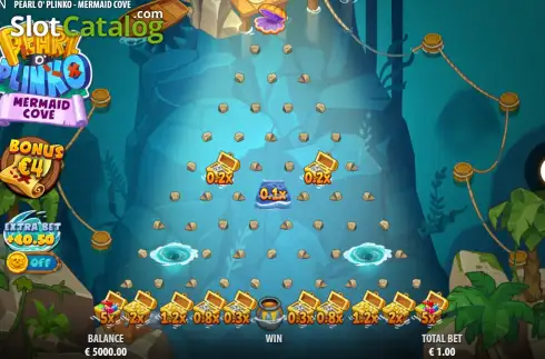 Скрин2. Pearl O Plinko Mermaid Cove слот