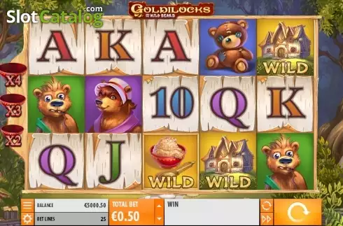 Скрин3. Goldilocks with Achievements Engine слот