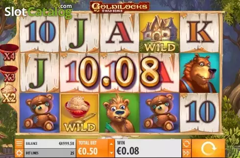 Скрин4. Goldilocks with Achievements Engine слот