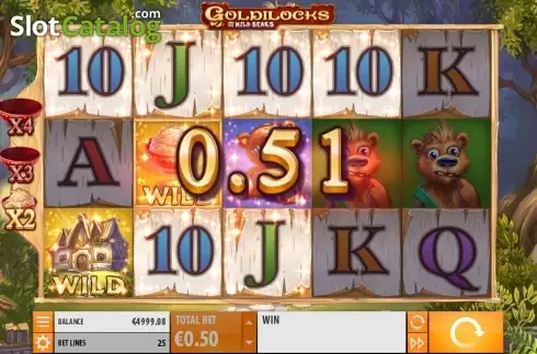 Скрин5. Goldilocks with Achievements Engine слот