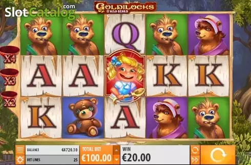 Скрин6. Goldilocks with Achievements Engine слот