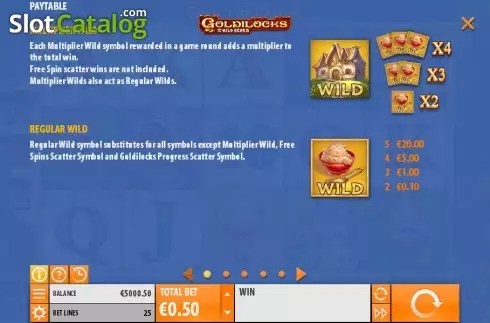 Скрин7. Goldilocks with Achievements Engine слот