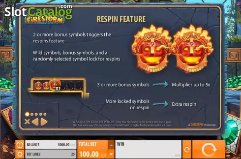 Скрин5. Firestorm слот