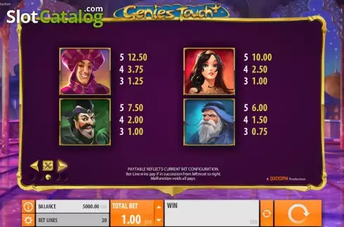 Скрин9. Genies Touch слот