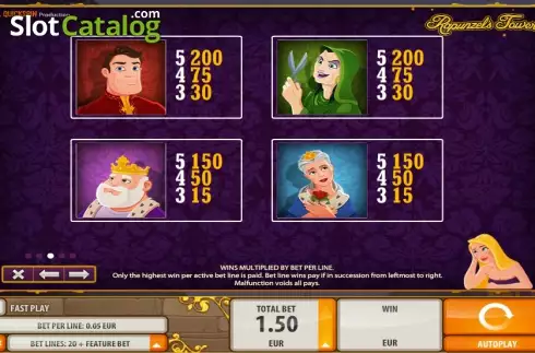 Скрин8. Rapunzel's Tower слот