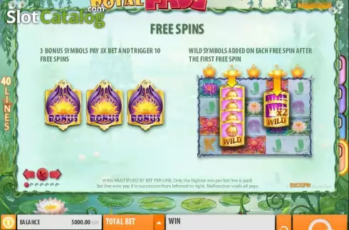 Скрин7. Royal Frog слот
