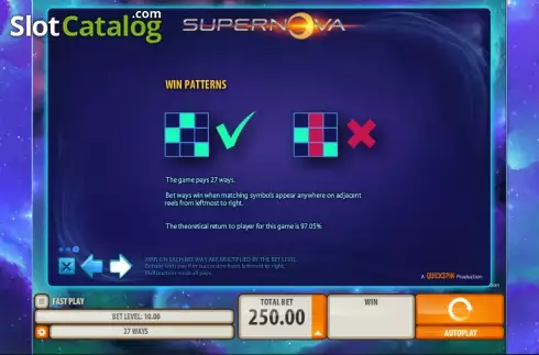 Скрин7. Supernova слот