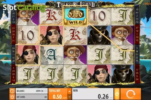 Скрин4. Treasure Island (Quickspin) слот