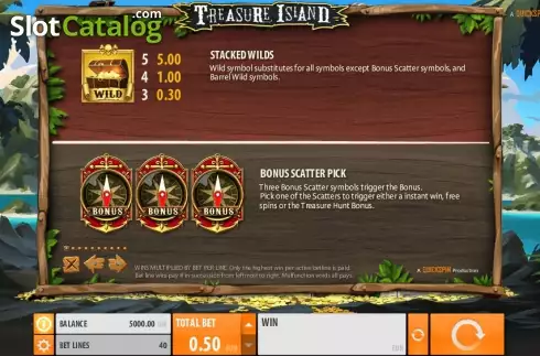 Скрин9. Treasure Island (Quickspin) слот