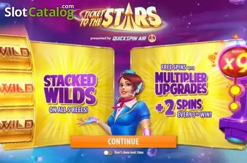 Скрин2. Ticket to the Stars слот