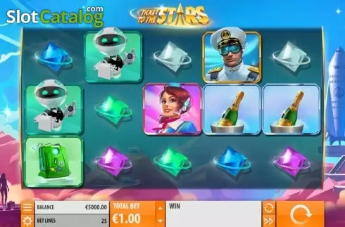 Скрин3. Ticket to the Stars слот