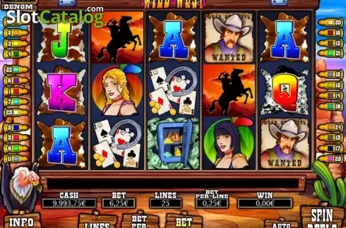 Скрин3. Wild West (R. Franco) слот