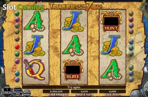 Скрин2. Treasures Of The 7 Seas слот