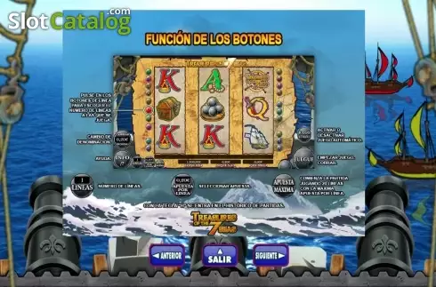 Скрин8. Treasures Of The 7 Seas слот