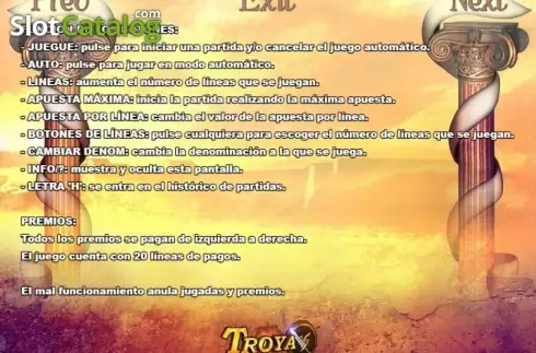 Скрин9. Troya слот