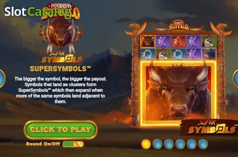 Скрин2. Mighty Buffalo (RAW iGaming) слот
