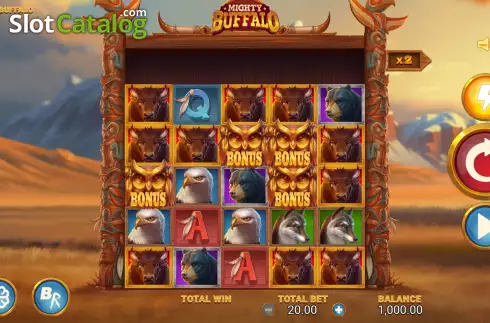 Скрин3. Mighty Buffalo (RAW iGaming) слот