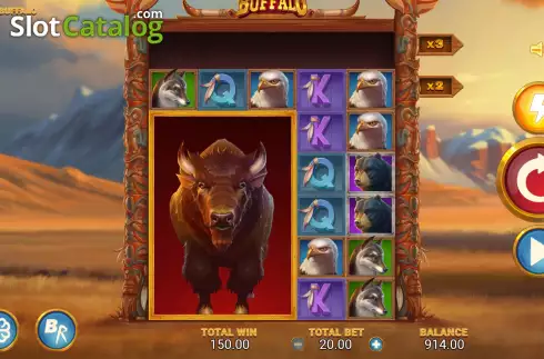 Скрин7. Mighty Buffalo (RAW iGaming) слот