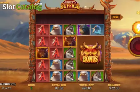 Скрин8. Mighty Buffalo (RAW iGaming) слот