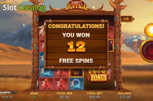 Скрин9. Mighty Buffalo (RAW iGaming) слот