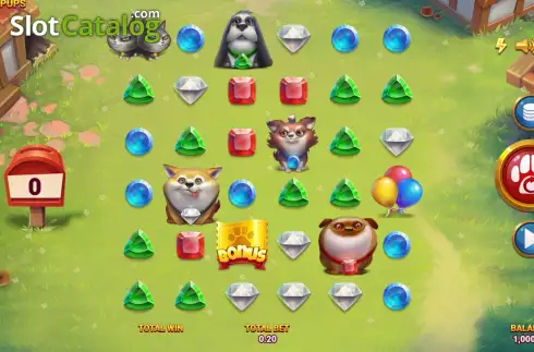 Скрин2. Diamond Pups слот