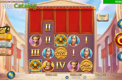 Скрин2. Ave Caesar Dynamic Ways Smash Pots слот