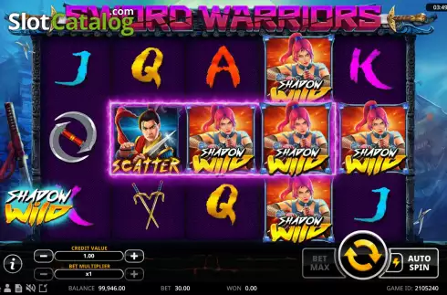 Скрин4. Sword Warriors слот