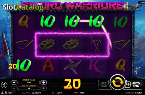 Скрин5. Sword Warriors слот