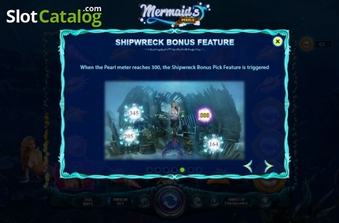 Скрин9. Mermaid's Pearls (RTG) слот