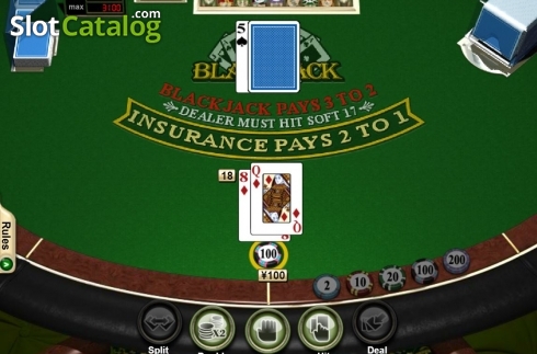Скрин3. Blackjack (RTG) слот