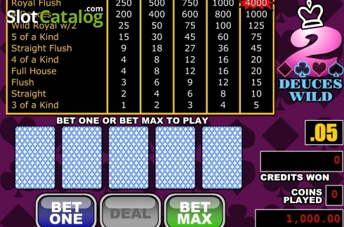 Скрин2. Deuces Wild (RTG) слот