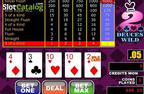 Скрин3. Deuces Wild (RTG) слот