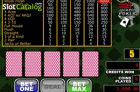 Скрин2. Double Double Jackpot Poker слот