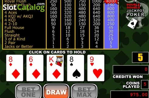 Скрин3. Double Double Jackpot Poker слот