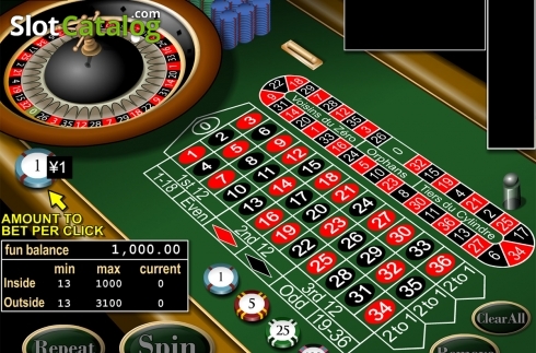 Скрин2. European Roulette (RTG) слот