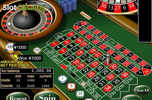 Скрин4. European Roulette (RTG) слот