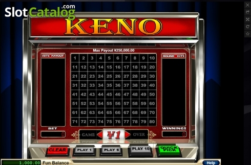 Скрин2. Keno (RTG) слот