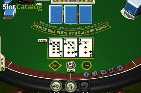 Скрин3. Tri Card Poker (RTG) слот