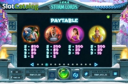 Скрин7. Storm Lords слот