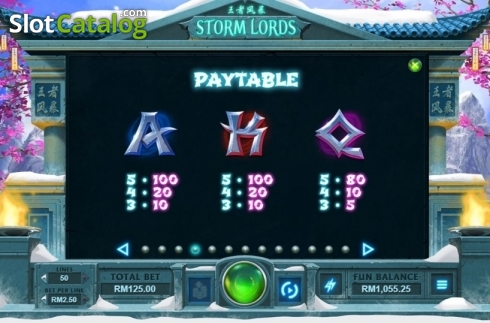 Скрин8. Storm Lords слот