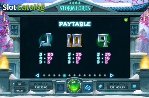 Скрин9. Storm Lords слот